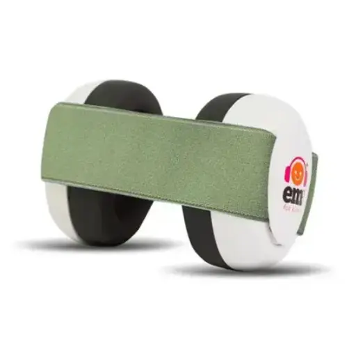Ems For Kids - Casque Anti-bruit bébé - Blanc/sauge