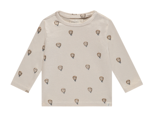 A Tiny Story - T-shirt longues manches motifs montgolfières - Pearl