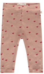 A Tiny Story - Legging bébé motifs coeurs - Corail