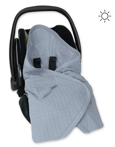 [392QUILT66QU] Bemini - Nid d’ange Biside - 0-12M - Stone - Quilted + Jersey