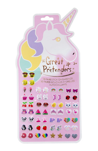 Great Pretenders - Lot de 30 autocollants pour boucles d'oreilles - Licorne
