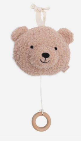 Jollein - Peluche musicale - Teddy Bear - Wild Rose [043-001-68063]