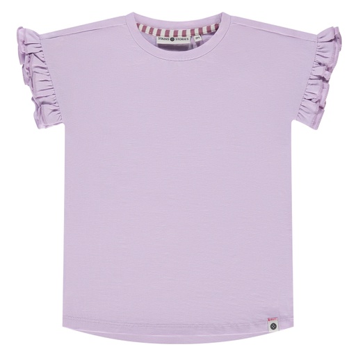 Stains & Stories - T-shirt à courtes manches fille - Lilas