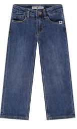 Stains &amp; Stories - Jeans large fille - Dark Blue Denim