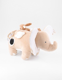 Noukie's - Peluche d'activités Babou en Veloudoux et mousseline - Caramel
