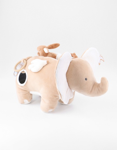 Noukie's - Peluche d'activités Babou en Veloudoux et mousseline - Caramel [N2452.45]