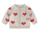 A Tiny Story - Gilet tricoté bébé motif coeur - Pearl