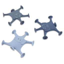 Trixie - Jeu de ventouse animaux 3 pcs - La famille de Mrs. Elephant bleue
