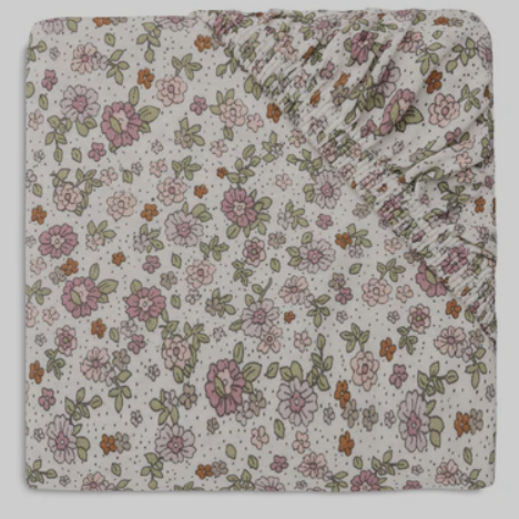 Jollein - Drap-housse Jersey 40/50x80/90cm - Retro Flowers