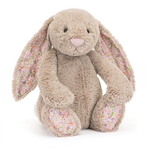 Jellycat - Lapin beige en fleurs Pétale - Small