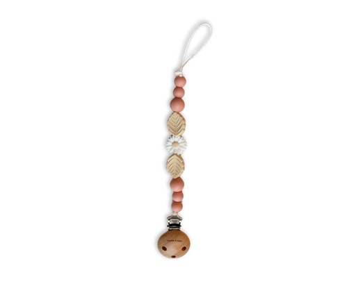 Chewies&More - Attache-tétine Beads Daisy Peachy
