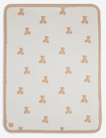 Jollein - Couverture Berceau Jersey 75x100cm - Teddy Bear