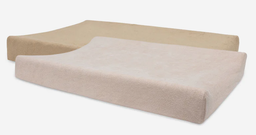 Jollein - Lot de 2 housses matelas à langer éponge 50x70cm - Wild Rose/Biscuit