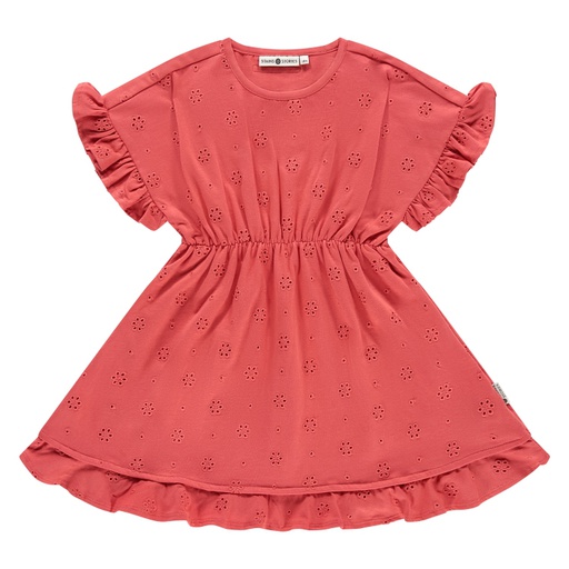 Stains & Stories - Robe manches courtes fille - Scarlet