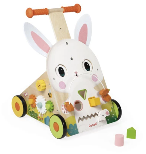 Janod - Chariot Multi-Activités - Lapin en bois [J03326]