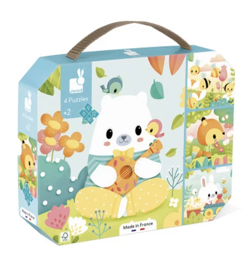 Janod - Puzzles Évolutifs Pure - 4 puzzles