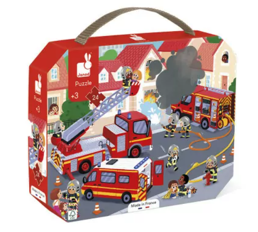 Janod - Puzzle Pompiers - 24 pièces [J02605]