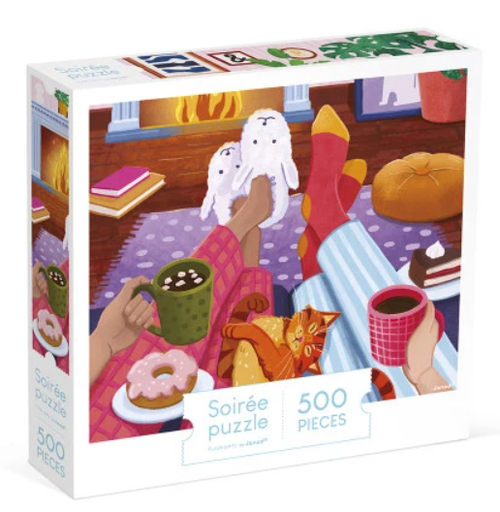 Janod - Puzzle Soirée au coin du Feu - 500 pièces