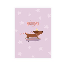 Madame Grizzly - Carte anniversaire - Tekel skateboard