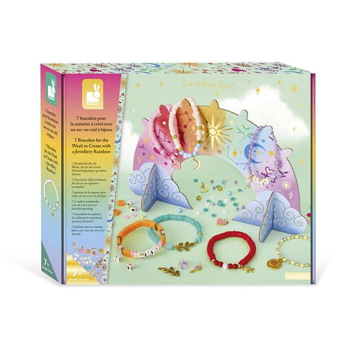 Janod - Kit Créatif - 7 Bracelets pour la Semaine à Créer [J09185]