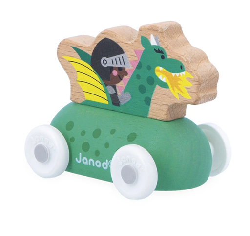 Janod - Voiture dragon en bois Royaume enchanté - Cross Roads [J05924]