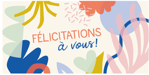 Ed. Cortil- Artlequin - Carte - Félicitations à vous !