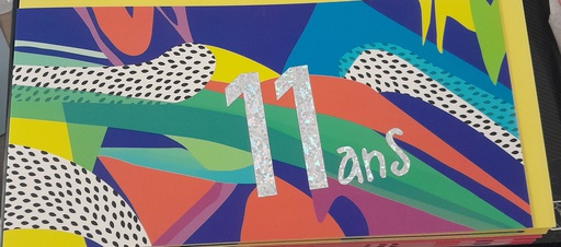 Ed. Cortil -Artlequin - Carte anniversaire 11 ans