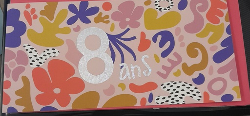 Ed. Cortil -Artlequin - Carte anniversaire 8 ans