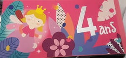 Ed. Cortil- Artlequin - Carte anniversaire - 4 ans
