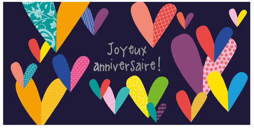 Ed. Cortil- Artlequin - Carte anniversaire - joyeux anniversaire