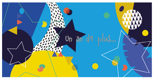 Ed. Cortil- Artlequin - Carte anniversaire - un an de plus