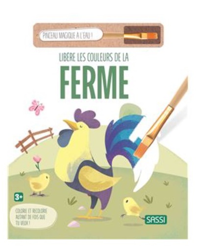 Sassi - Libère les couleurs de la ferme - pinceau magique à l'eau