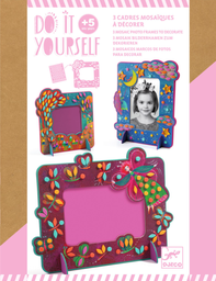 DJECO - Do It Yourself - 3 cadres mosaïques à décorer - 5 ans +