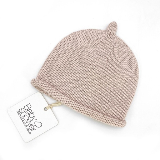 Babyshower - Bonnet nouveau né - 1-3 mois - Beige [HTR3BEI]