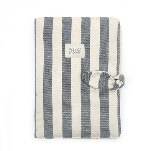 Babyshower - Protège carnet santé Knot - Navy Jean [PDOKNVJ]