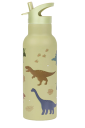 A Little Lovely Company - Gourde XL en acier inoxydable - Dinosaures