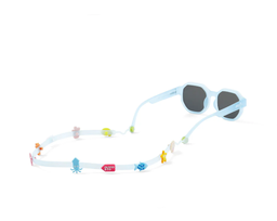 Olivio &amp; co - Ensemble de cordons pour lunettes et accessoires en silicone - Bleu