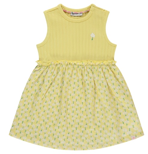 Babyface - Robe jaune avec motifs fleurs - Fille