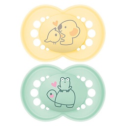 [9001616824647] Mam - Tétine Original - 16mois + - Jaune / Vert