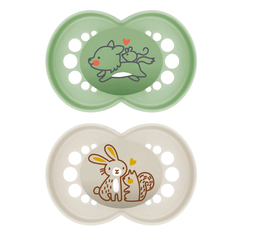 [9001616824647] Mam - Tétine Original - 16mois + - Vert / Beige