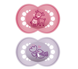[9001616824647] Mam - Tétine Original - 16mois + - Rose / Lilas