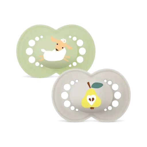 Mam - Tétine Original - 6-16 mois - Vert / Beige