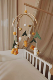 Little Loua - Mobile Bébé Fait Main - Yellow Bees