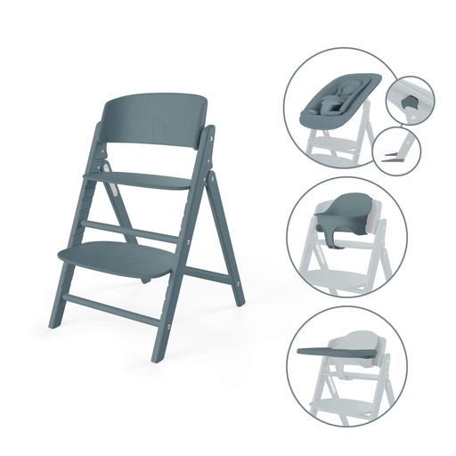 Cybex - Chaise haute Click & Fold 4-en-1 - Stone Blue [524000881]