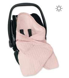 [392QUILT44QU] Bemini - Nid d'ange biside 0-12M été Quilted + Jersey - Blush