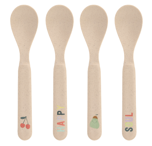 [13100672007] Lassig - Lot de 4 cuillères - Happy Fruits - Cerise