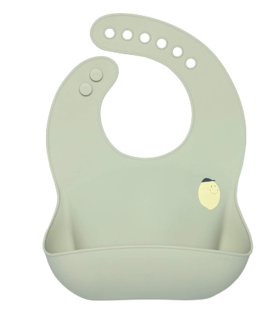 [13100034008] Lassig - Bavoir en silicone - Happy Fruits - Citron