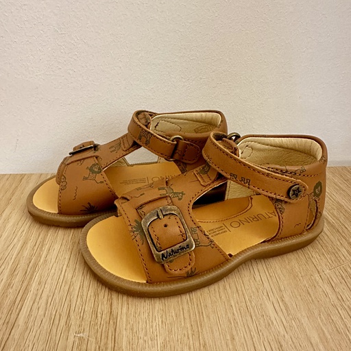 Naturino - Sandales Quarzo Savana Cognac - Animaux de la savane