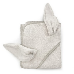 [SCAPCLO] Babyshower - Cape de bain lapin 76x76cm - Cloud Powder