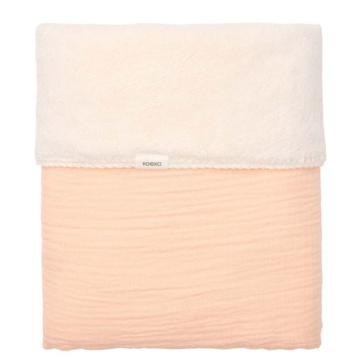 Koeka - Couverture Berceau Teddy Faro - Peach